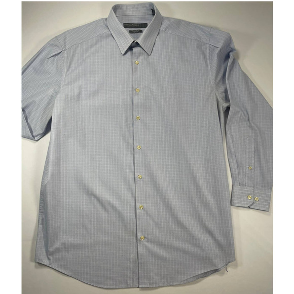 Perry Elis Portfolio Size 18 36/37 long-sleeved Men's Shirt - Picture 1 of 6